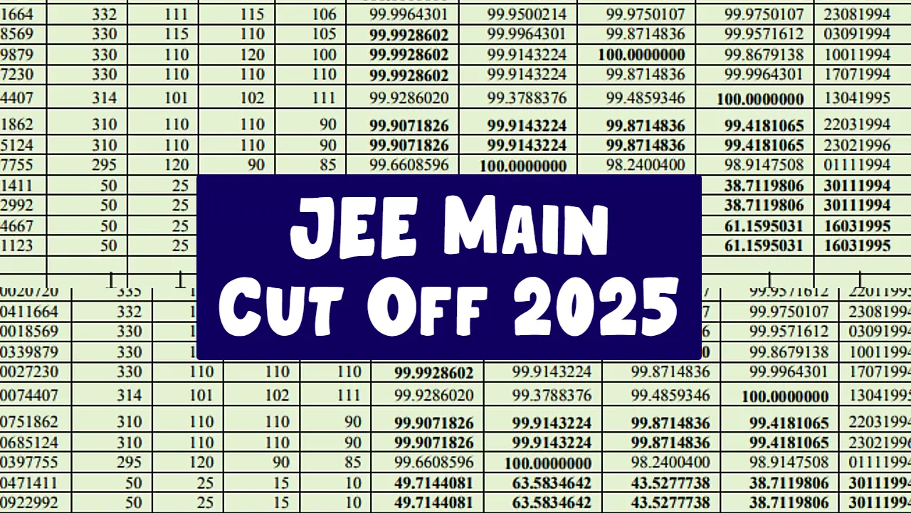 JEE Main Cut Off